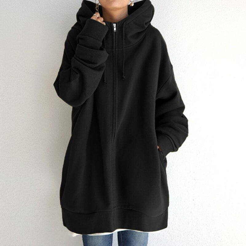 Cassy - Kuscheliger Winter Pullover Hoodie