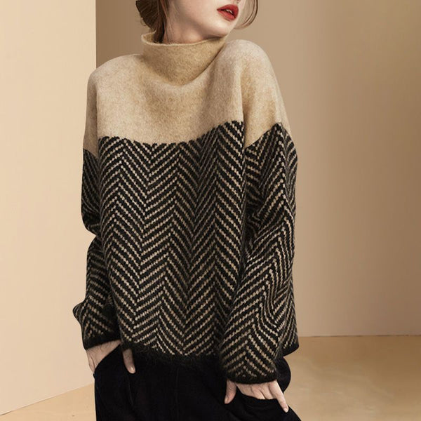 Lily - Gemusterter Winterpullover