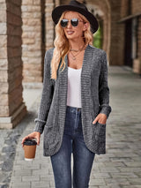 Shiela - Strickjacke mit Wasserfallkragen